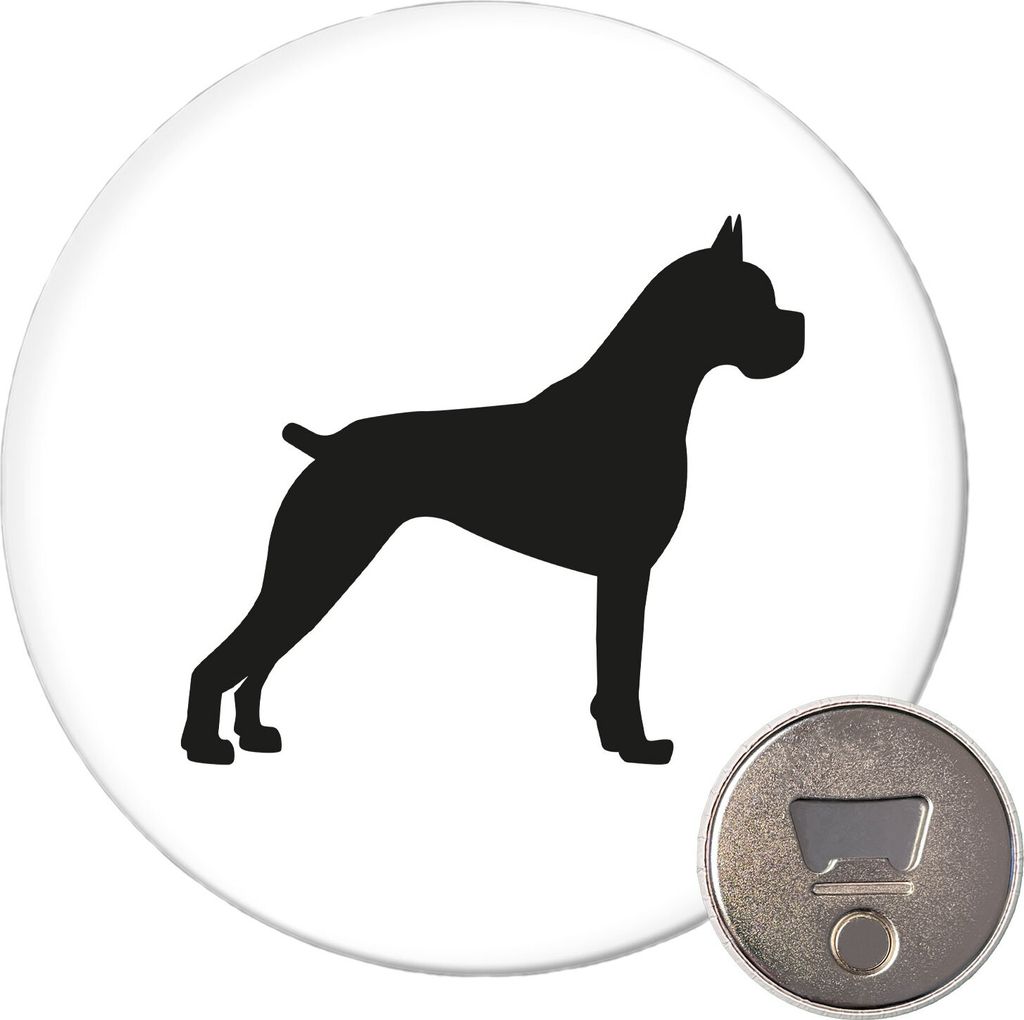 Huuraa Magnet Deutscher Boxer Silhouette 59mm Produktbild 
