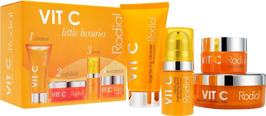 Anti-taches visage Vit C Rodial coffret solution teint fatigué