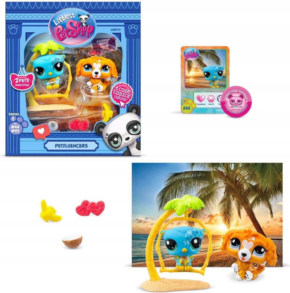 Littlest Pet Shop Set mit 2 Petfluencer-Figuren Mix