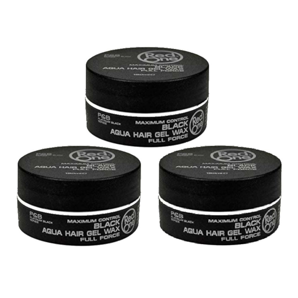 3x RedOne Aqua Wax Cera per capelli 150ml Nero Immagine del prodotto 