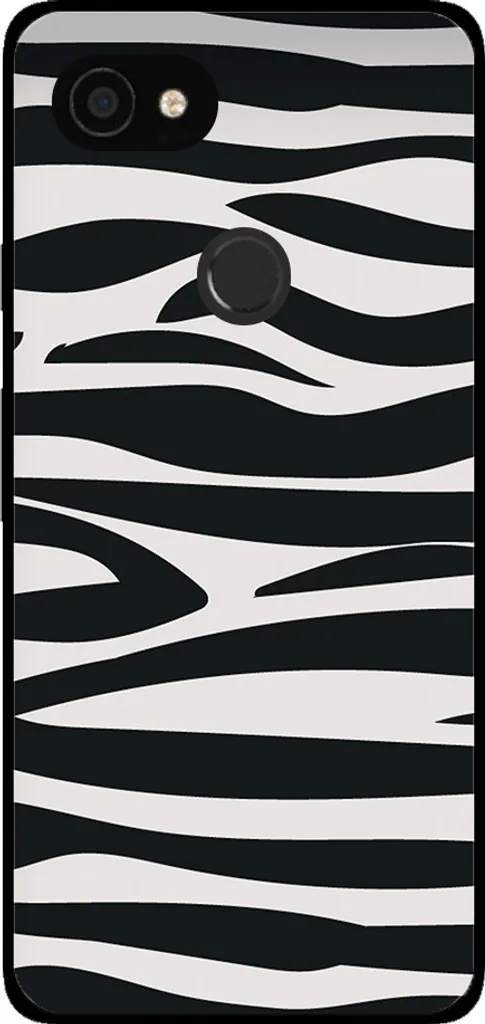 Custodia per Google Pixel 3A con stampa zebrata - TPU Backcover Case Zebra Design - Nero Bianco