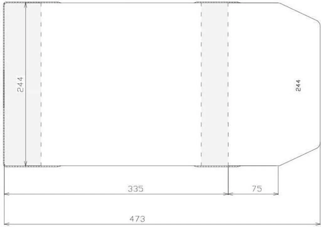Lot de 50 couvercles ajustables 244x410mm de protection multi-usages - 3