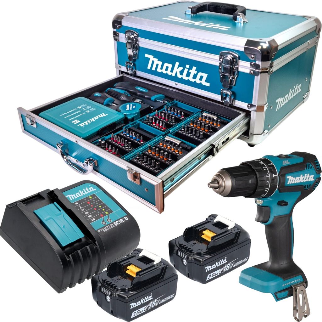Makita DHP 485 SFX9 Akku Schlagbohrschrauber 18 V 50 Nm Produktbild 