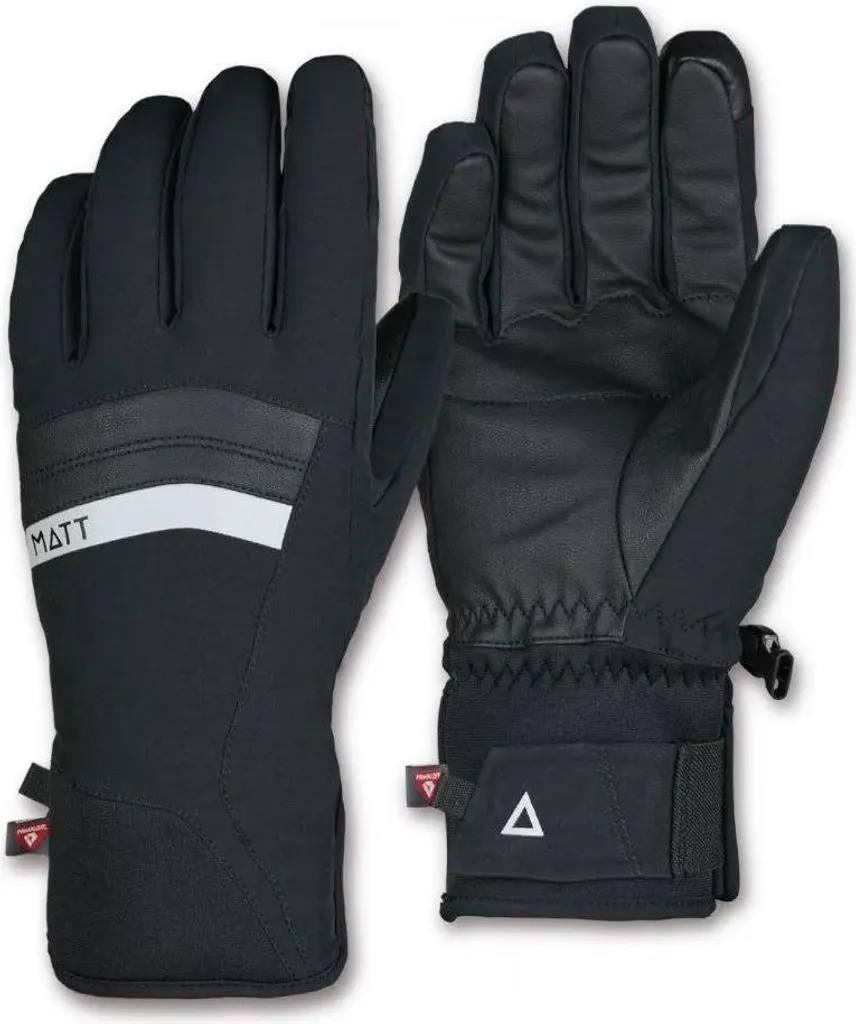 Gants Matt Ara Noir M homme avec paume renforcée et doublure thermique pro
