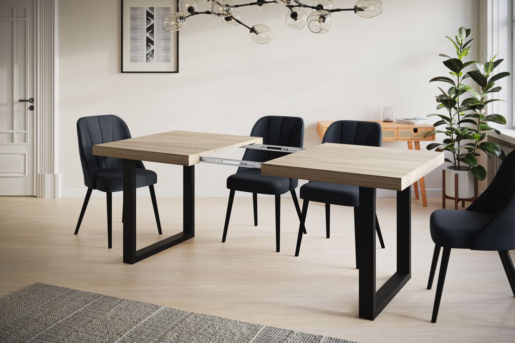 Tribesigns Quadratischer Esstisch 80x80cm - Industrieller Küchentisch Für 2 Personen