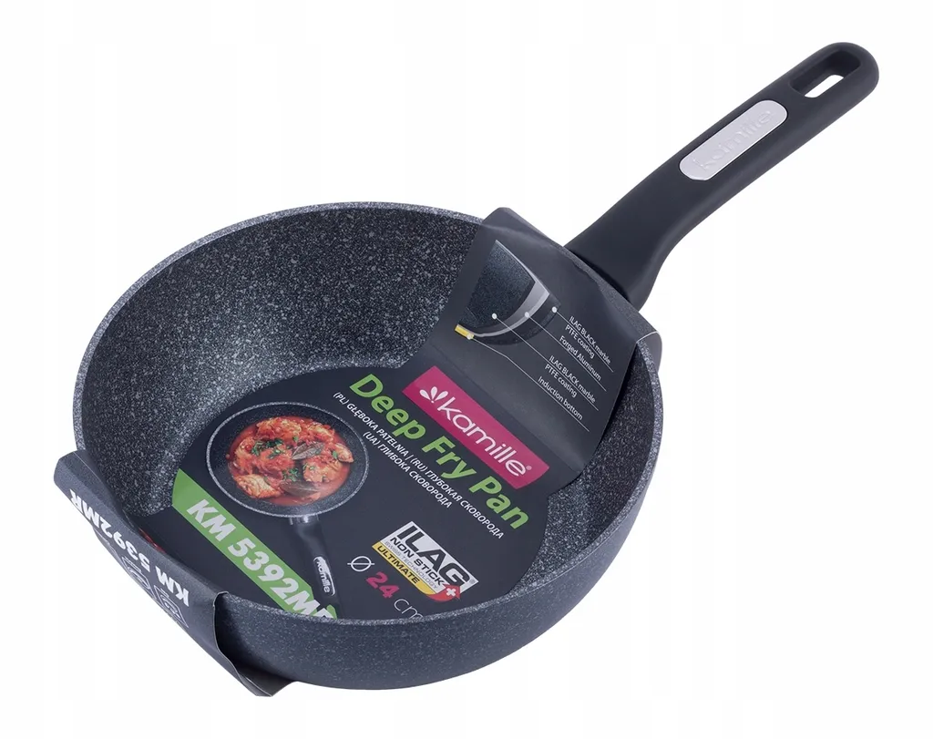 Padella Induzione KAMILLE JUAN 24 cm - Marmo Antiaderente Alta Efficienza - 2