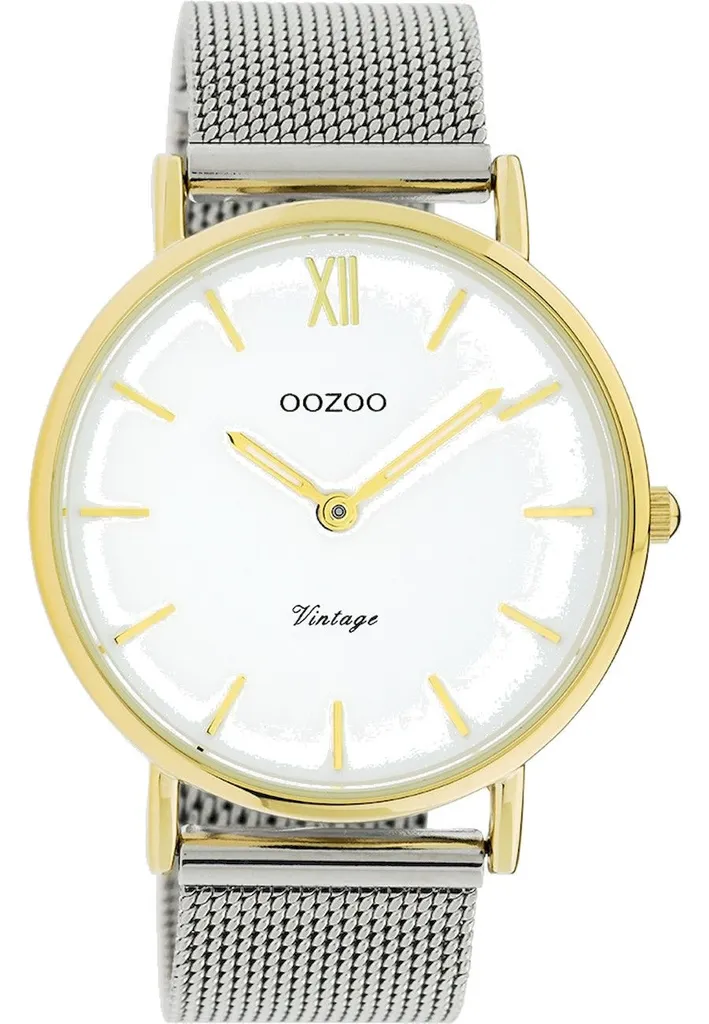 Montre Vintage OOZOO Bicolore C20116 - Accessoire de Mode Mixte Chic