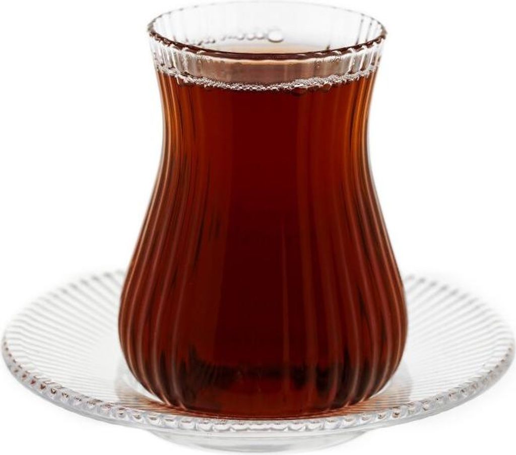 Set de verres à thé Style avec soucoupes - lot de 6 verres Image du produit 