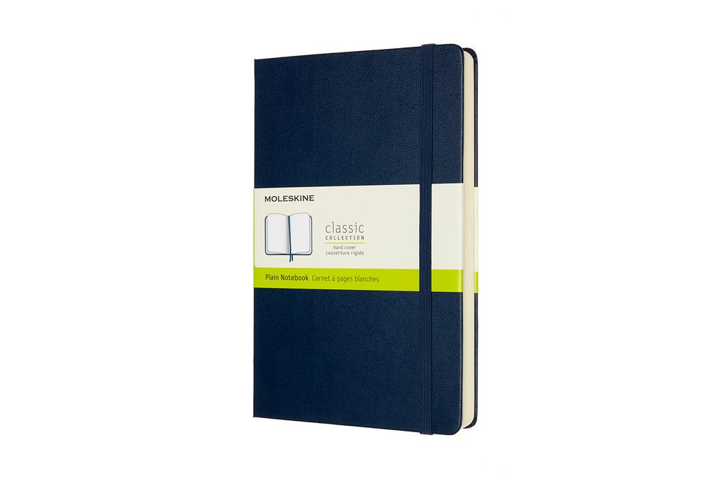 Moleskine Notizbuch Erweitert Large/A5 Blanko, Hardcover, Saphir