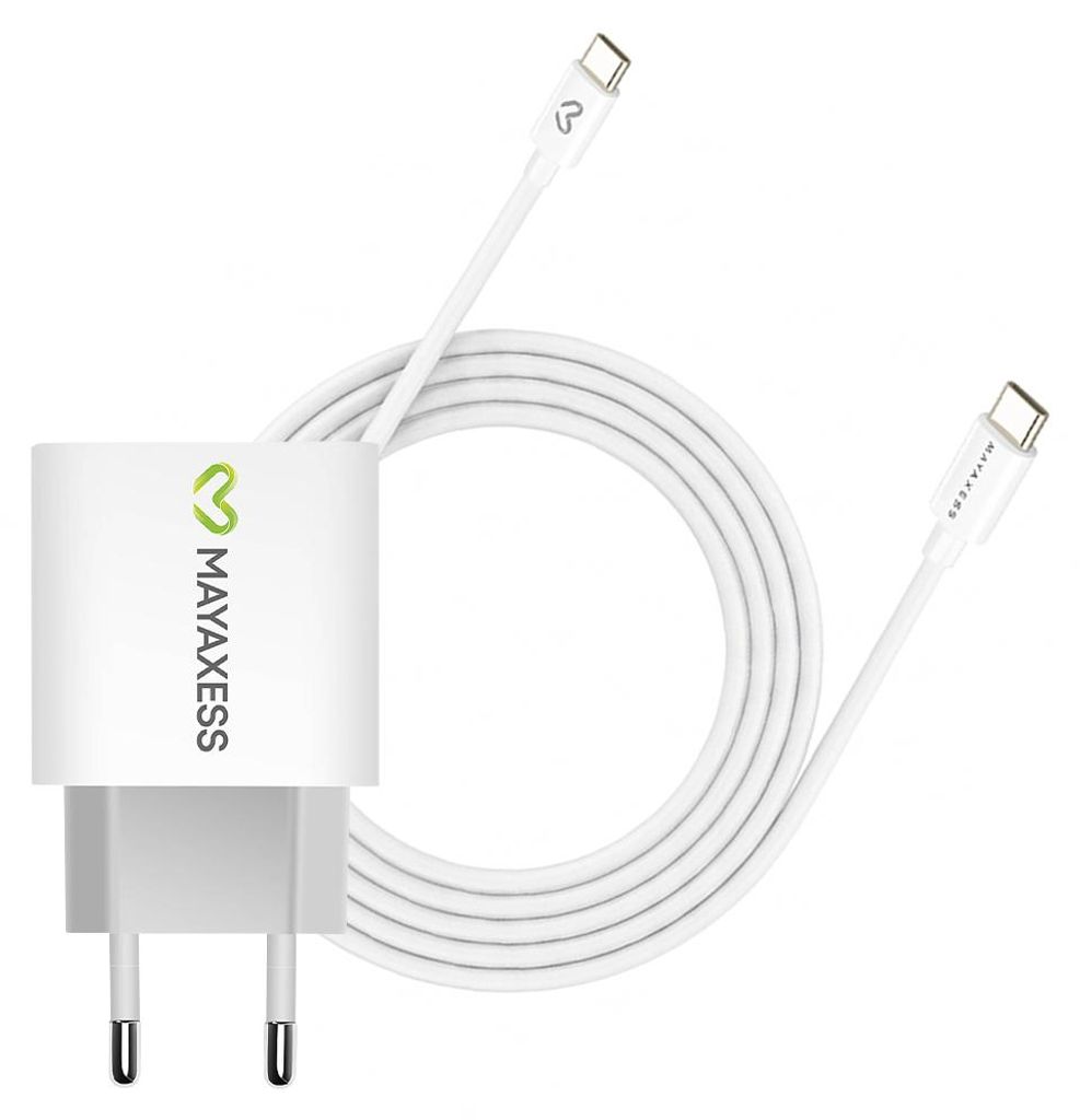Mayaxess, 20W Netzteil für Galaxy Z Fold 7 + USB-C Kabel 1m, Weiß