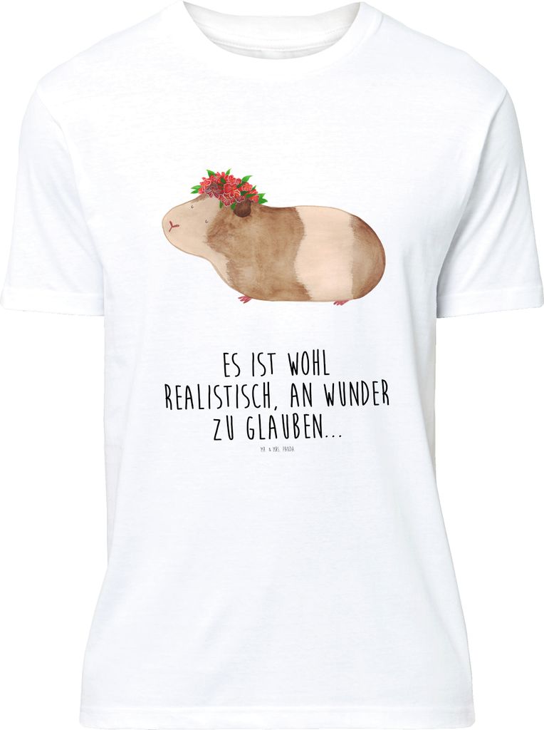 Mr. & Mrs. Panda T-Shirt Meerschweinchen Weisheit - Weiß - Geschenk, Jersey-Shirt, Wunder, Lustige Sprüche, Wunderland, Spruch, S, Motivation, ob...