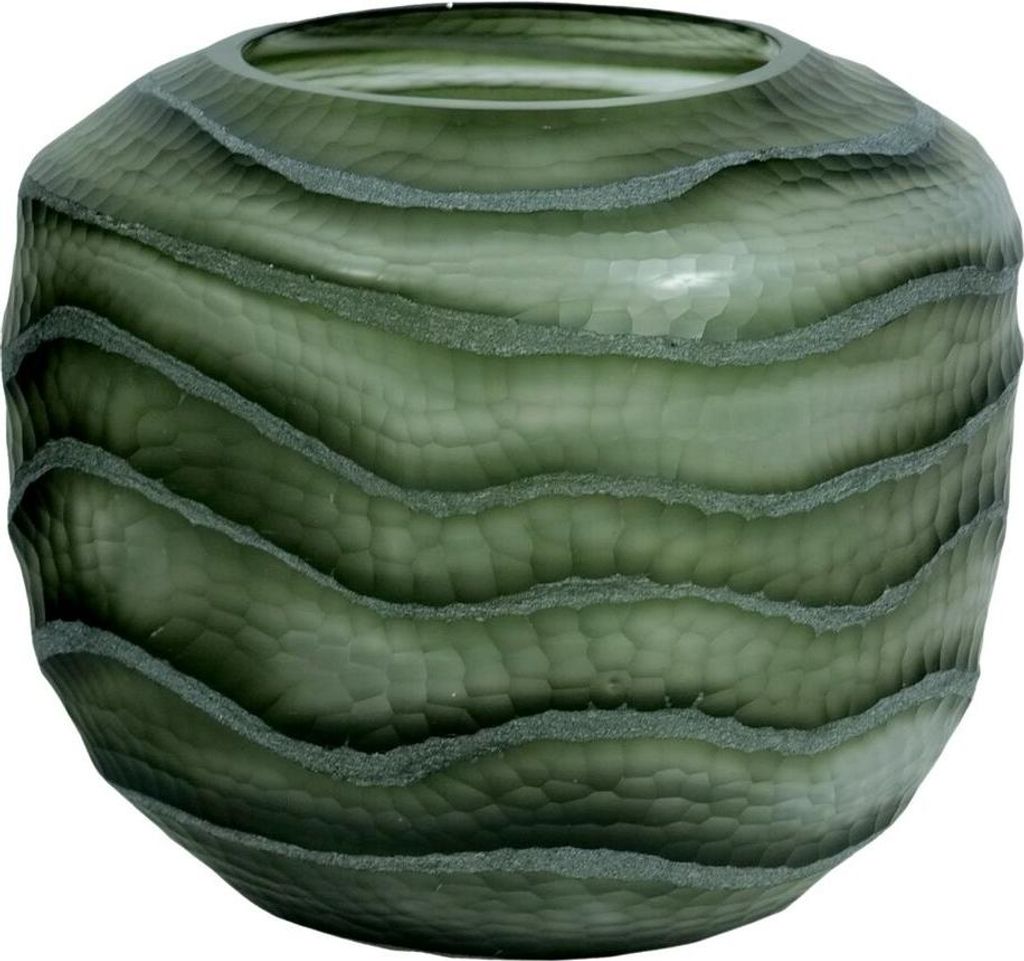 Vase Home ESPRIT grün Kristall Moderne 20 x 20 x 18 cm