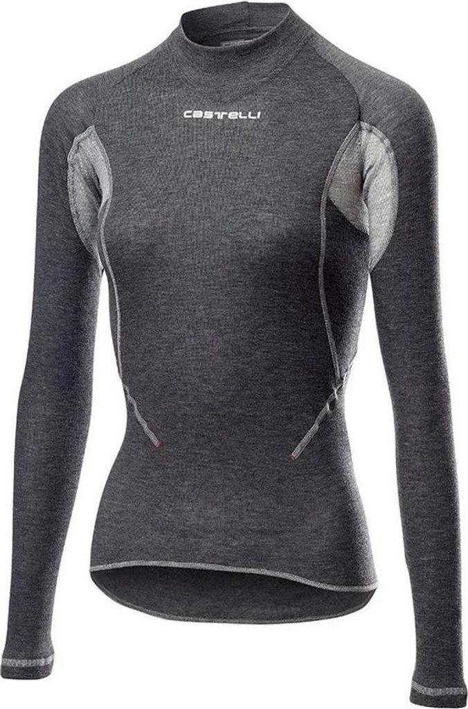Castelli Flanders 2 W Warm Long Sleeve Funktionsunterwäsche-Jersey Gray L