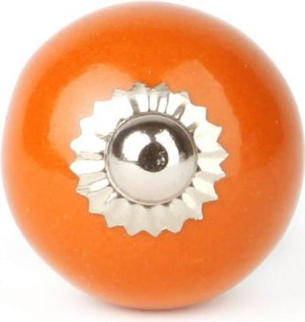 Knauf rund einfarbig orange