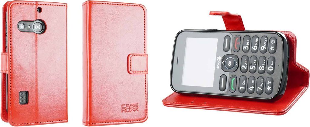 Étui Portefeuille De Protection Pour Doro 8035 - Style Flip, Couleur Noire