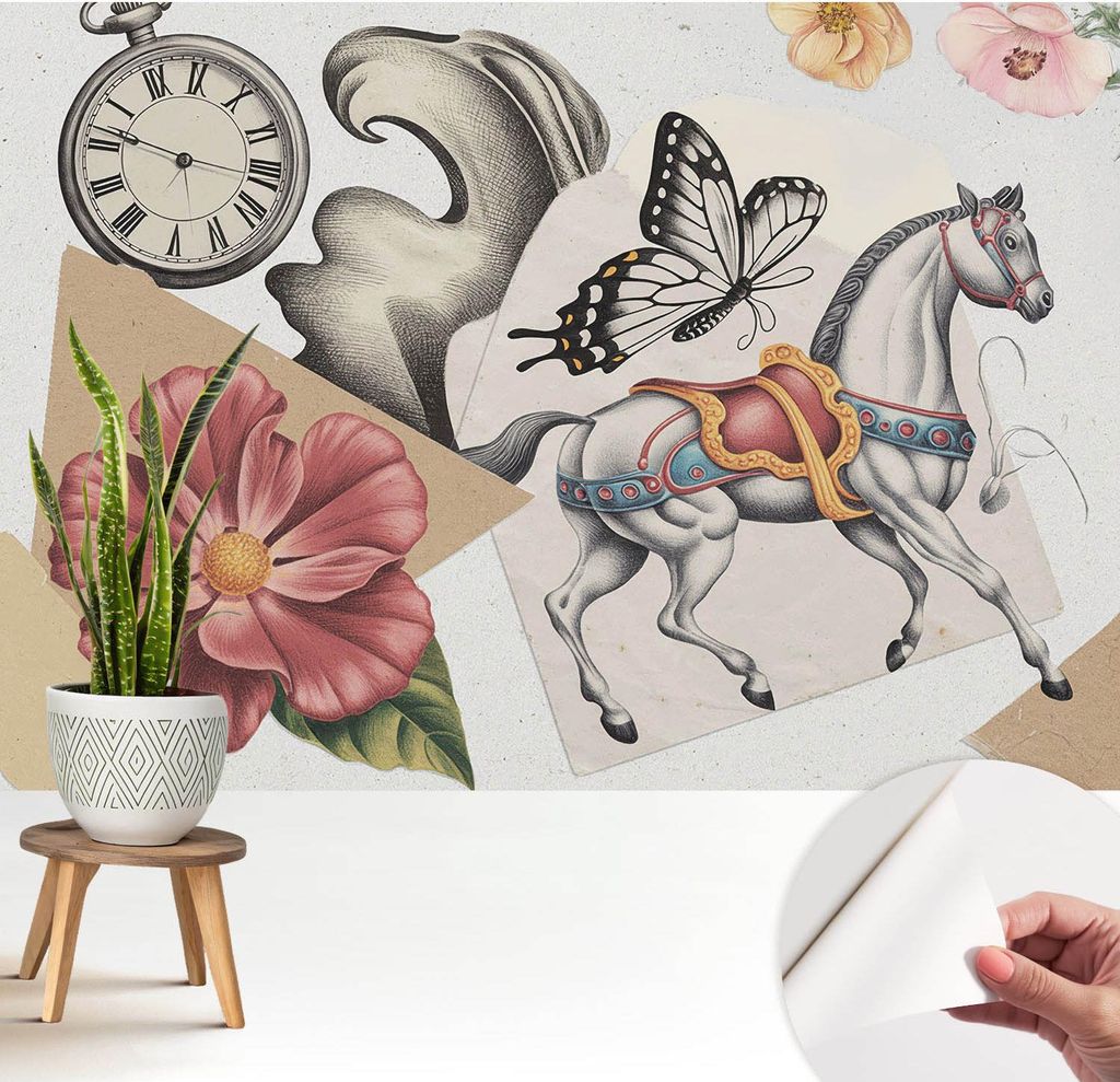 Fototapete selbstklebend - 208x146 cm - Tapete - Wandtapete - Wandbilder - Klebefolie - Dekofolie - Tapete Folie - Wand - Dekoration - Wohnzimmer -...