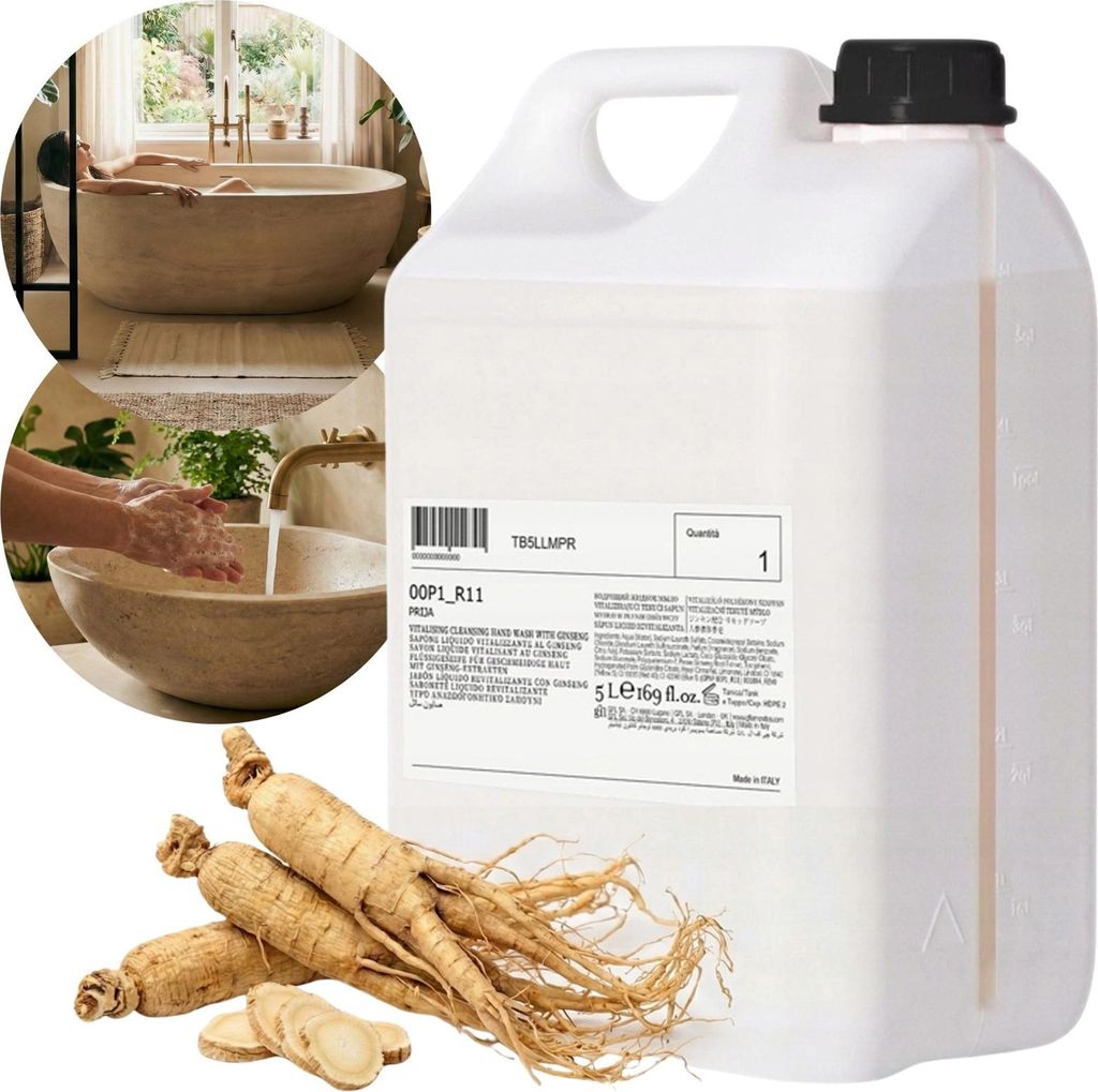PRIJA Tekuté mýdlo Ženšen 2 × 5L kanystr – Sprchový gel na Obrázek produktu 