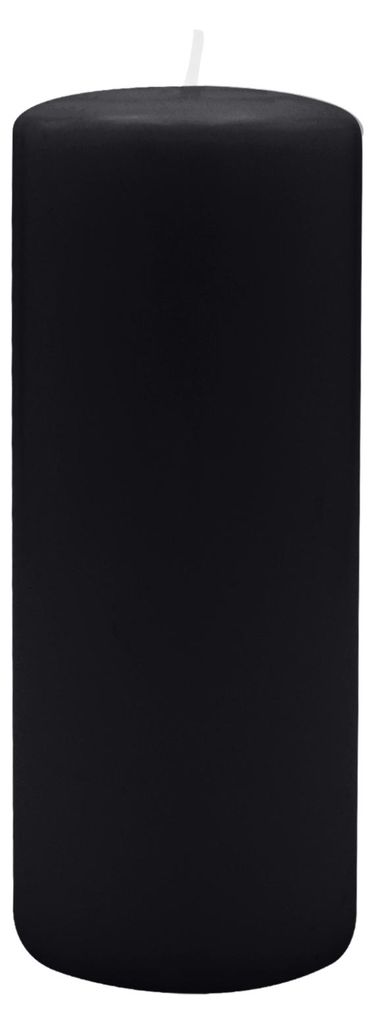Stumpenkerzen 250 x  Ø 70 mm, Schwarz, 2 Stück Produktbild 