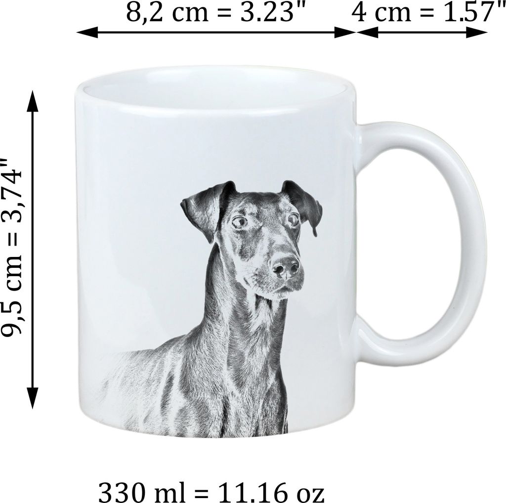 Manchester Terrier - Tasse mit Hund, Tasse mit Bild, personalisiertes Geschenk der Marke Art-Dog