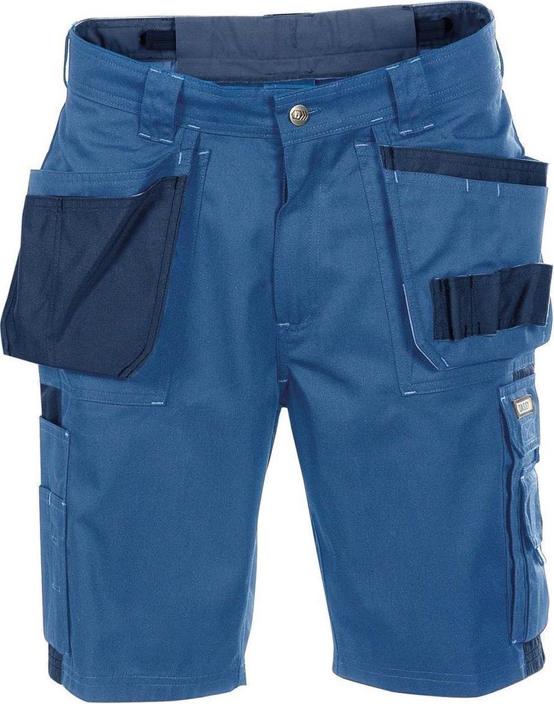 DASSY Monza Zweifarbige Arbeitsshorts mit Holstertaschen KORNBLAU/DUNKELBLAU Gr.42 Länge: STANDARD