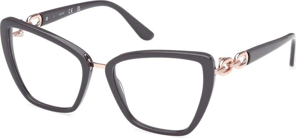 Lunettes femme Guess GU50180 grises : confort durable et style assuré