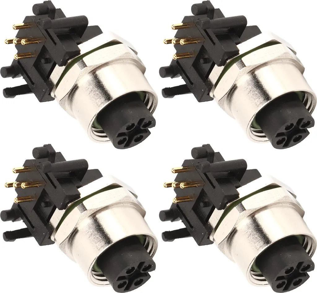Fiche électrique M12 5 broches pour installation solaire camping-car
