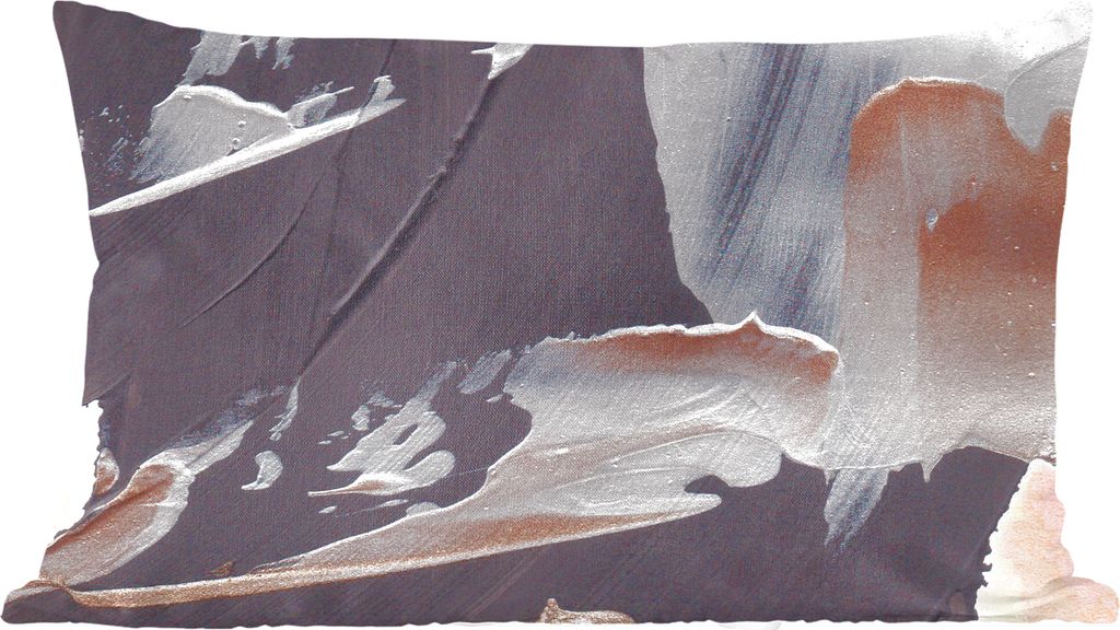 MuchoWow Zierkissen Sofakissen Wohnzimmer Dekokissen 60x40 cm Abstrakt - Farbe - Gold - Kopfkissen - Polster mit Foto