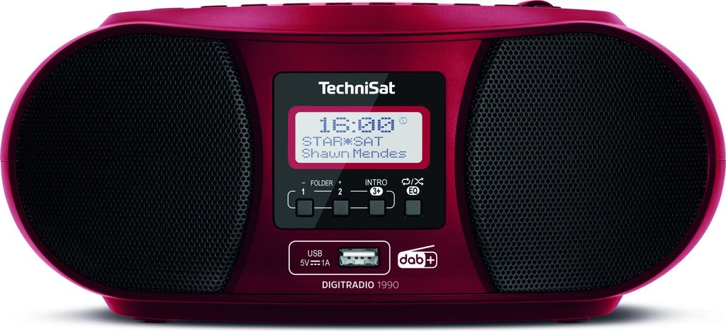 TECHNISAT Boombox 3W FM/DAB+ CD BT MP3 USB Réveil/Sleept. Image du produit 