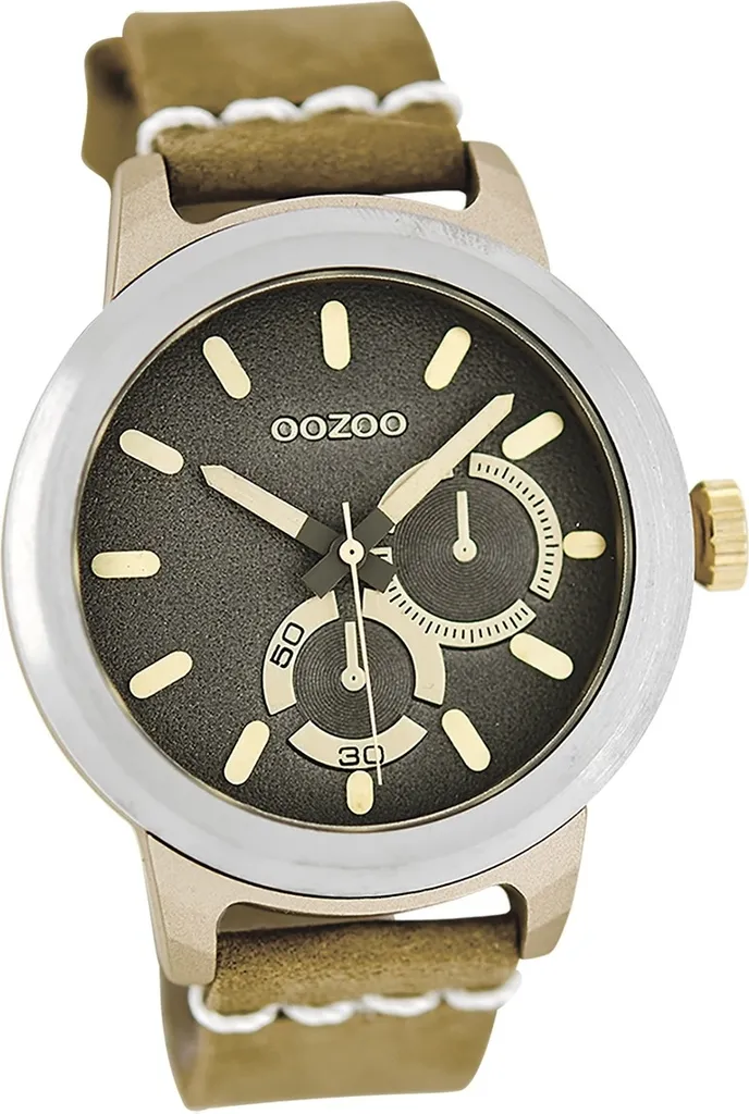 Oozoo orologio da donna in pelle opaco analogico al quarzo bracciale verde Timepieces D2UOC6205A