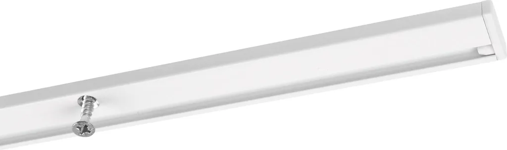 Tringle à rideaux rail chemin de fer Minimal blanc 120cm pour voilage chic - 7