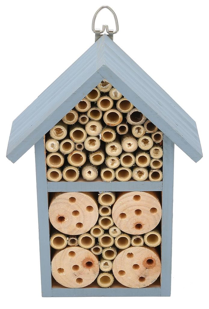 Hölzernes Insektenhaus zum Aufhängen, Hotel, Unterschlupf für Schmetterlinge, Bienen, Gartenbedarf