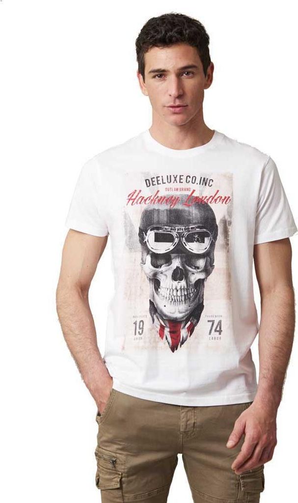 Deeluxe Clem Kurzarm-t-shirt Weiß L Herren Weiß L