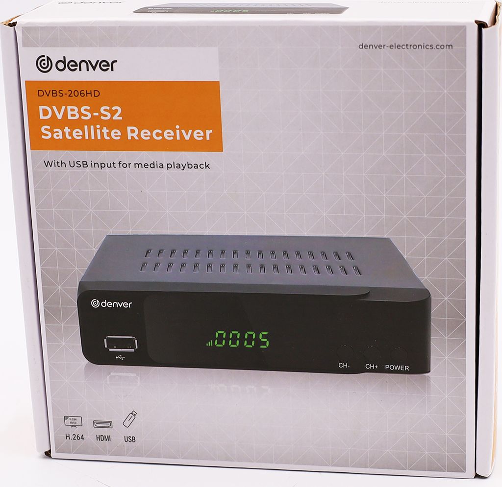 Odbiornik satelitarny Denver Electronics DVBS-206HD Zdjęcie produktu 8