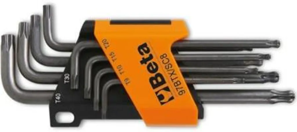 Clé Allen Beta Type Torx à pointe sphérique - Jeu de 8 pièces en acier S2