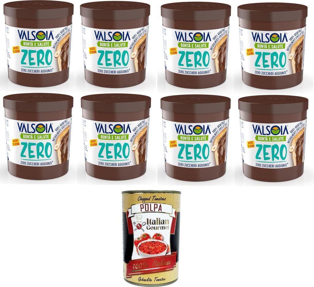 Valsoia - Hazelnut Plant Cream with Cocoa and Oats, 100% Plant-Based, Gluten and Palm Oil Free, Naturally Lactose Free, Ideal for Vegans, No Added ...