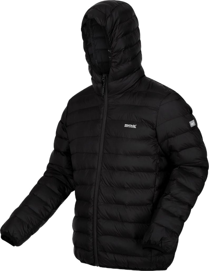 Regatta Marizion Baffle Jacke für Herren mit Kapuze, Größe:XL, Farbe:Schwarz