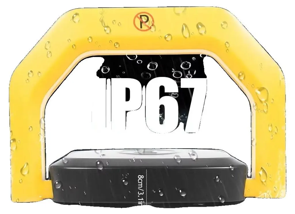 Arceau de parking anti-collision jaune connecté télécommande sans fil
