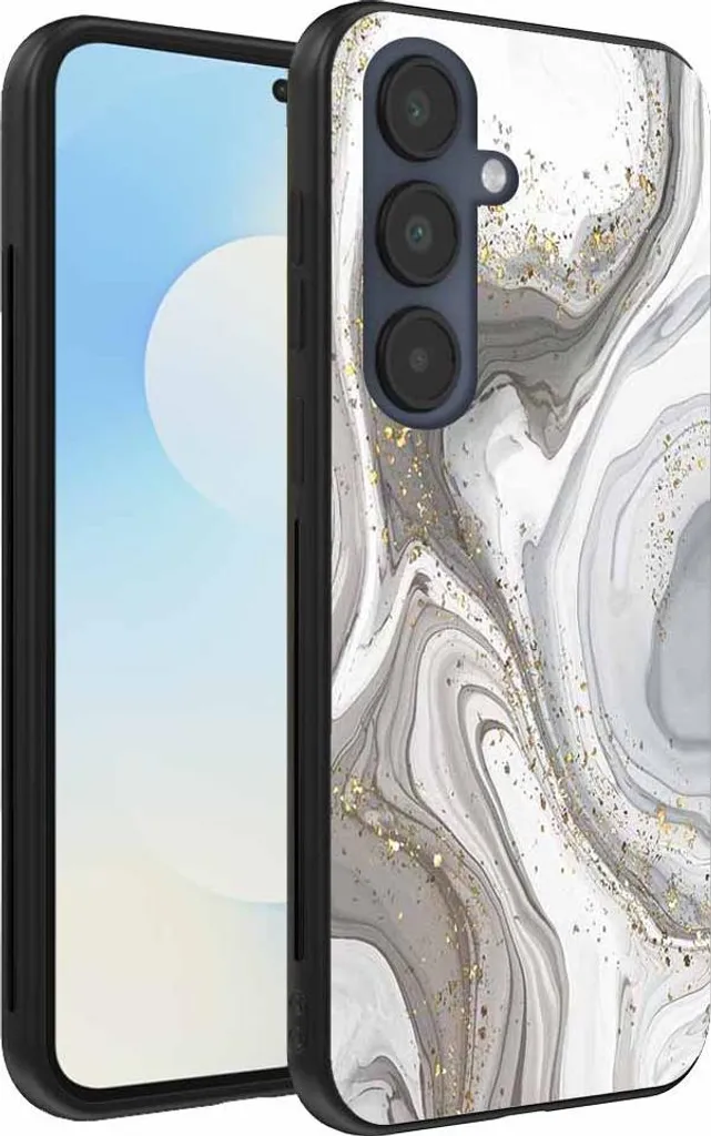 Custodia Samsung Galaxy S25 FE Marmo Argento - Eleganza Smartphonica