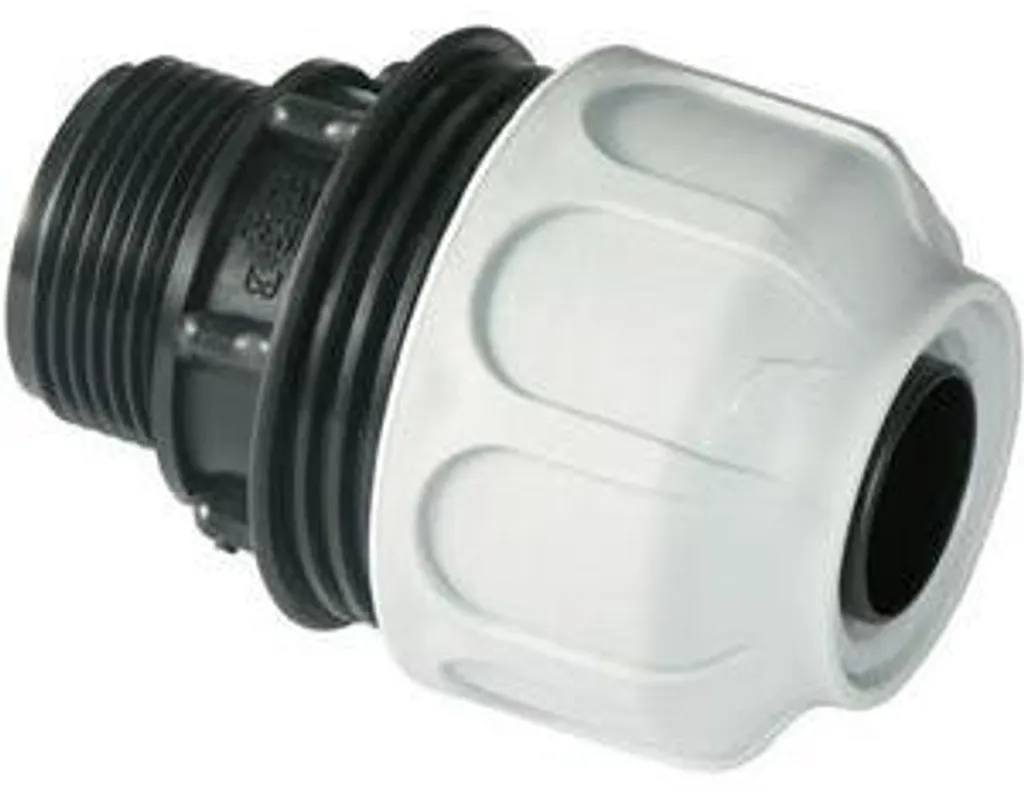 Raccord droit mâle S60x6 vers 2 pouces pour cuve IBC 1000 litres