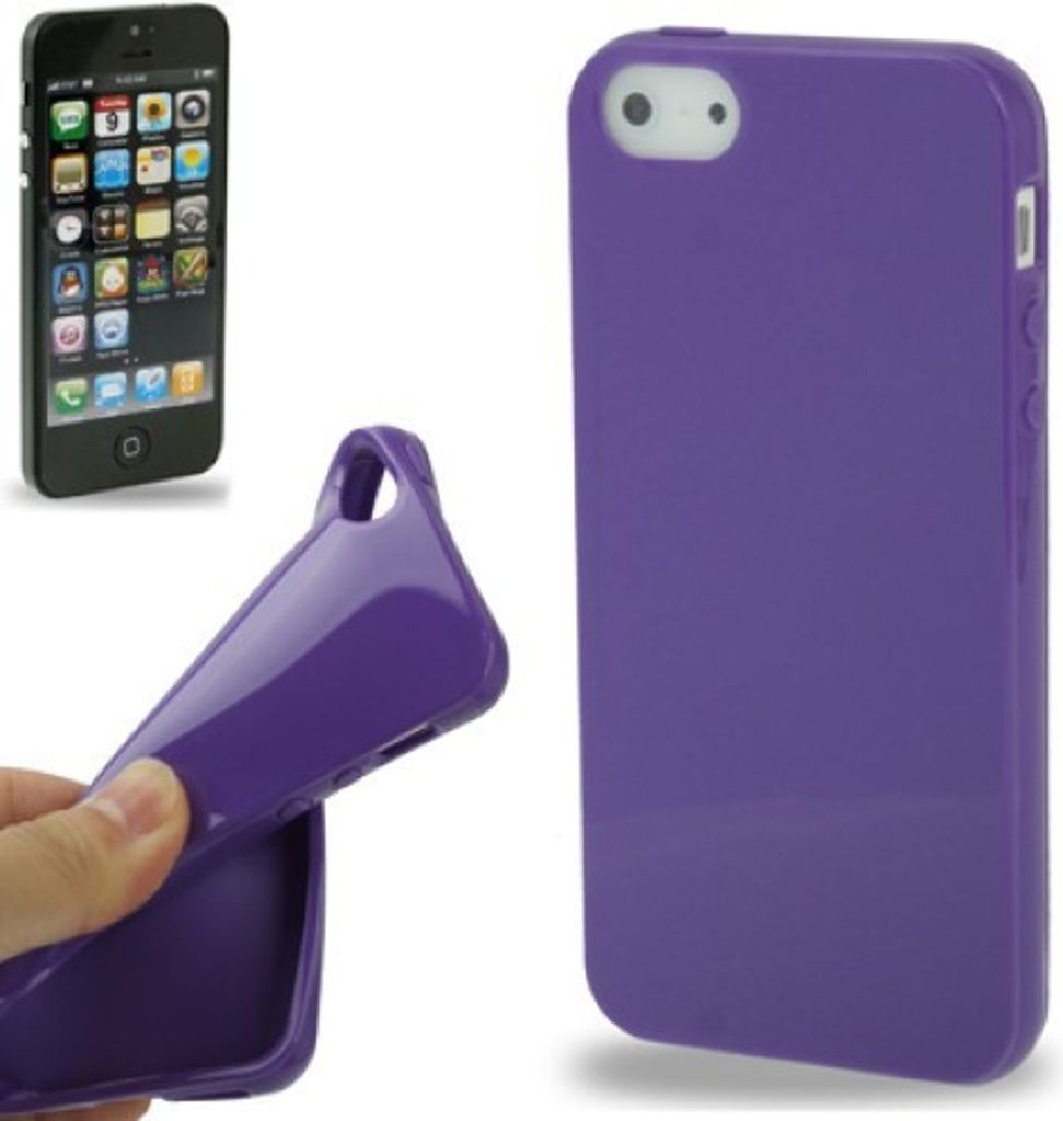 Schutzhülle TPU für Case Handy Apple iPhone SE Lila / Violett