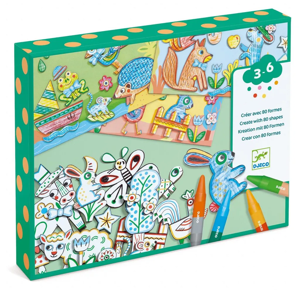 Activité créative Animaux Djeco : cadeau idéal pour anniversaire enfant