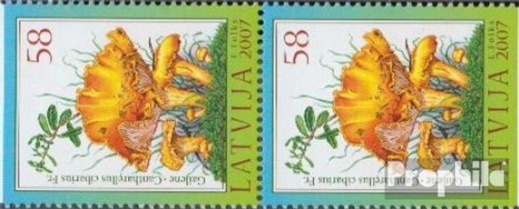 Briefmarken Lettland 2007 Mi 708Do/Du Paar postfrisch Flora