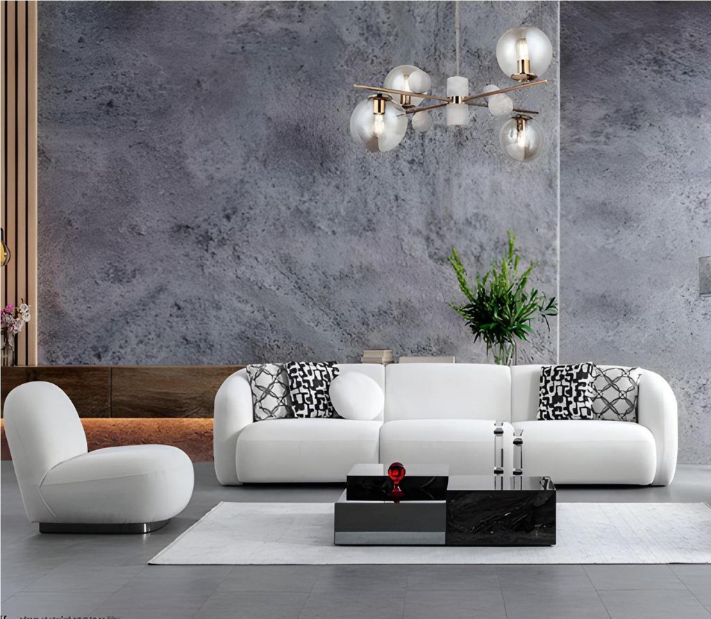 Wohnzimmer Einrichtung Sofagarnitur 4+1 Sitzer Couch Sessel 3tlg. Set