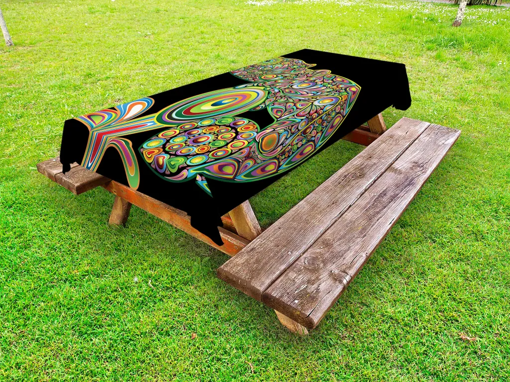 Tovaglia Pop Art Camaleonte Abakuhaus 145x305 cm per Feste Estive