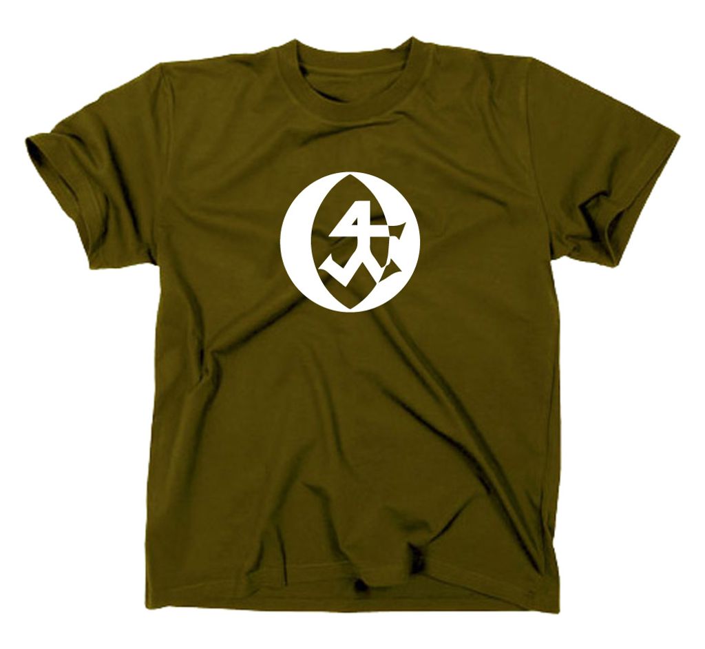 Styletex23 T-Shirt Steinmetz Handwerk Zunft Logo, oliv, S