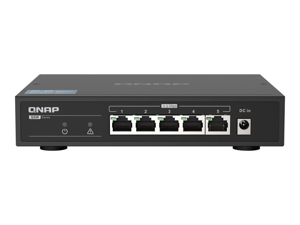 QNAP QSW-1105-5T, Nespravované, Gigabit Ethernet Obrázek produktu 