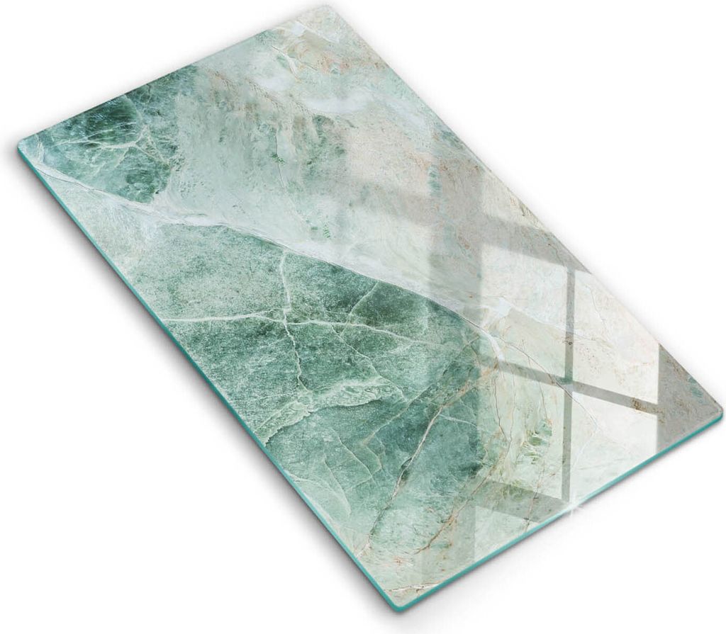 Abdeckung Glas - Küchenabdeckung - 30x52 cm - Abdeckplatte - Steinstruktur