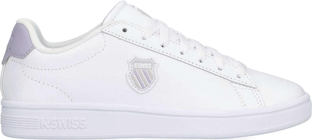 K-Swiss Court Shield II White/Oyster Mushroom/Lilac Größe EU 38