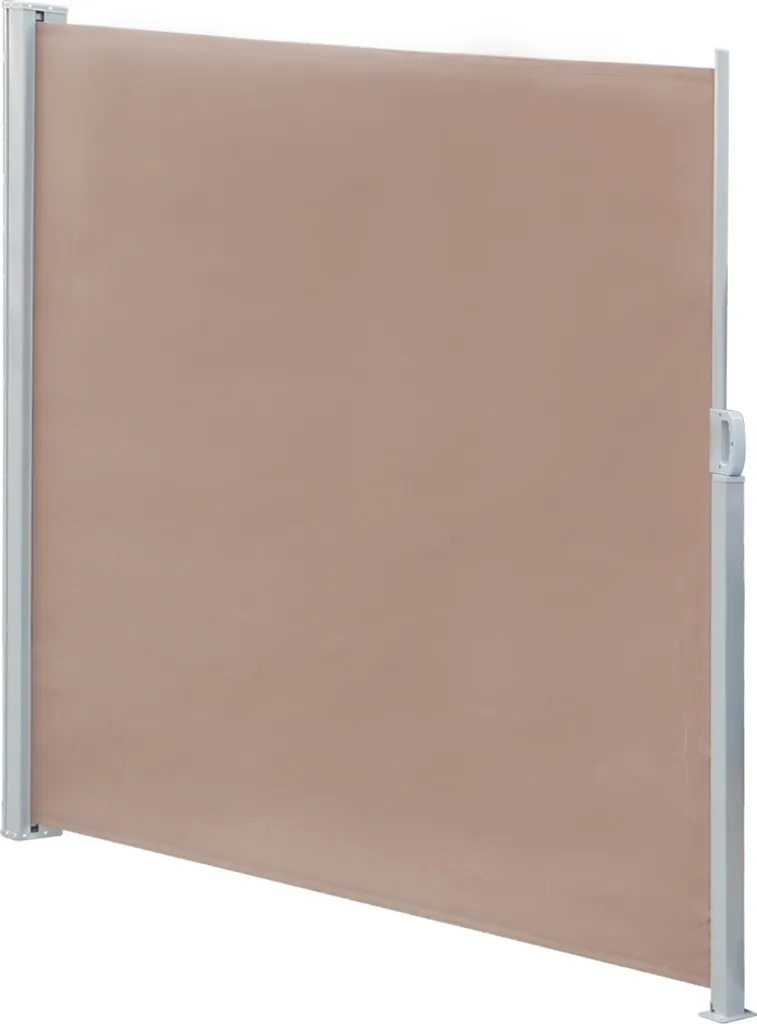 Tenda laterale 180x300 cm marrone protezione dalla vista vela ombreggiante terrazza tenda avvolgibile estensibile