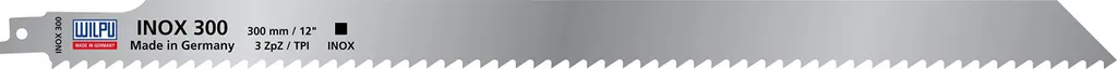 Lame de Scie Sabre Inox pour Produits Congelés et Bois Épais 300 mm